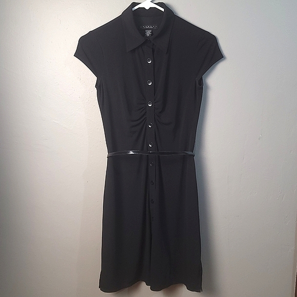 Laundry by SS EUC Classic Black Timeless Button-Up Knee-Length Dress - SIZE 0 - Picture 5 of 11